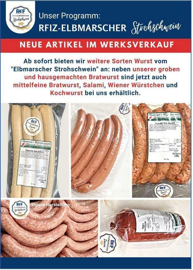 Regional, Fleisch, Itzehoe, Strohschwein, Wurst, Wiener